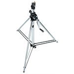 083NW - Wind up steel chrome stand, 1 risers, 139/247cm, 28-16 mm socket , 45 kg load