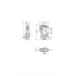 Junior pipe clamp with 28 mm socket